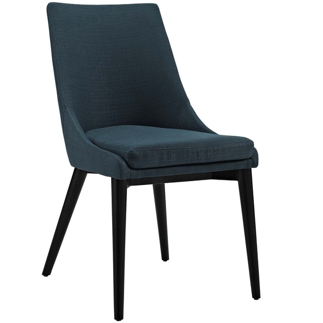 Modway Viscount Dining Chair, Modern Kids Fabric, Azure Blue, Rubberwood