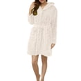 thumbnail image 2 of siminseming Christmas Women Robes Plush Absorbency Robe For Women Extra Long Fleece Bathrobe With Hood & Pockets | Warm Cloth Loungewear Clothing Shoes & Accessories, 2 of 4