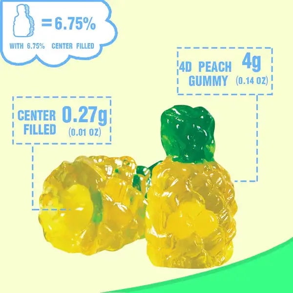 Amos 4D Fruit Gummy Pineapple Burst, case 6oz - 12ct - Walmart.ca