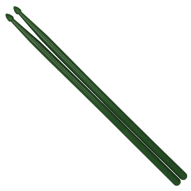 pitrice 2 Pcs Baguettes de Rythme en Nylon pour Tambour, Maillets, Percussions, Baguettes pour Enfant, Instrument de Musique, Débutants, Adultes, Professionnels, Jaune Vert Foncé