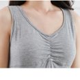thumbnail image 4 of Tnhcen Robe de Nuit Débardeur Rembourrée en Modal Uni à Col Rond pour Femme - P-3TG 20 % Modal 40 % Coton 40 % Polyester, 4 of 6