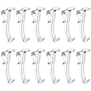 12 Pack Valance Blind Clips 2.5 Inch Horizontal Blinds Parts Replacements Plastic Clear Curtain Shades Decorative Accessories