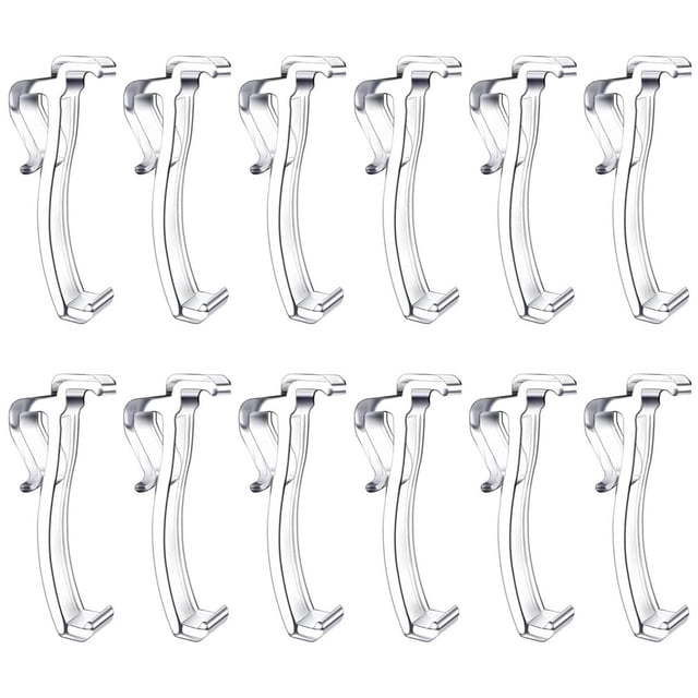 12 Pack Valance Blind Clips 2.5 Inch Horizontal Blinds Parts Replacements Plastic Clear Curtain Shades Decorative Accessories