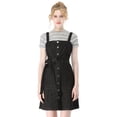 thumbnail image 2 of INSPIRE CHIC Women's Spring Summer Adjustable Strap a-Line Jeans Denim Dress Black 3XL, 2 of 7