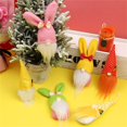 thumbnail image 4 of 6PCS Easter Plush Doll With Pointed Hat Cute Bunny Faceless Dwarf Toy, 4 of 8
