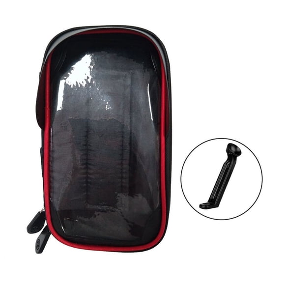 AMERTEER Étui de Support de Téléphone pour Vélo Étanche Rotation à 360 Degrés Support de Téléphone Mobile Anti-Vibration Support de Téléphone Cellulaire Rétroviseur Nouveau Guidon Rouge
