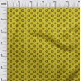 thumbnail image 2 of oneOone Silk Tabby Fabric Floral Block Printed Fabric 1 Yard 42 Inch Wide, 2 of 4
