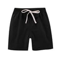 thumbnail image 4 of RXIRUCGD 2025 Summer Clothes for Kids 2PC Children's Summer Solid Casual Sports Shorts With Drawstring For Kids, 4 of 6
