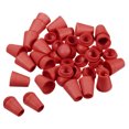 thumbnail image 1 of Unique Bargains Butée à Cloche, Verrou de Corde pour Sac à Cordon, Rouge, Lot de 50, 1 of 5