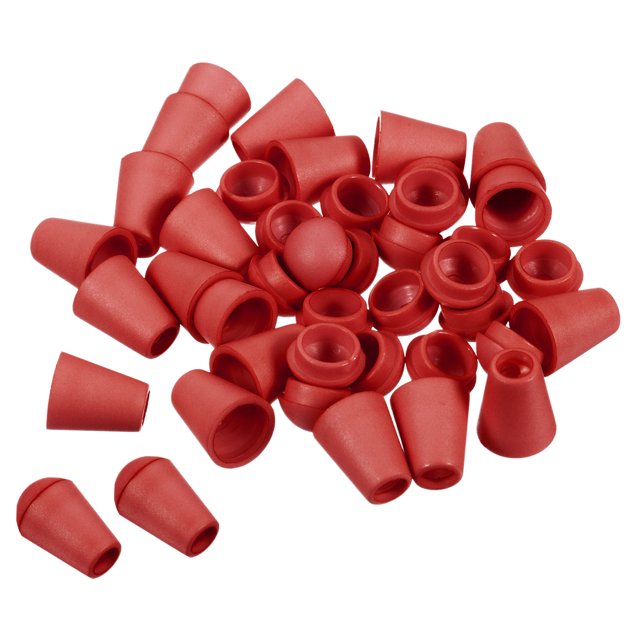 Unique Bargains Butée à Cloche, Verrou de Corde pour Sac à Cordon, Rouge, Lot de 50