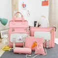 thumbnail image 1 of Sac à dos pour Femmes 5 en 1 en Nylon Imperméable Grande Capacité Sacs à dos de Rangement Pendentif Mignon Sac d'École Sacs à dos Multifonctions Sac à dos scolaire, 1 of 6
