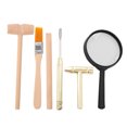 thumbnail image 2 of KAKOWELY 1 Set Kids Science Kit Hammer Chisel Brush Set Dinosaur Digging Tool Archaeological Excavation Tools for DIY Digging and Learning,5.51X"X1.57"X0.79", 2 of 5