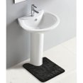 thumbnail image 4 of Contour Bath Rug Memory Foam Mat 3D Pebble 20”L x 20”W Black, 4 of 6