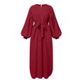 thumbnail image 4 of 2 Pcs Robes Musulmanes pour Femmes Abaya - Robe de Prière de Dubaï, Longue Robe Cardigan Maxi, Confortable et Stylée, 4 of 5