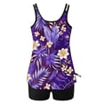 thumbnail image 4 of UPPADA Two Piece Tankini Swimsuits for Women High Waisted 2 Piece Bathing Suits Floral Print Tankini Set Tummy Control Modest Swimwear for Holiday Tankini Swimsuits Tops for Women Multicolor,L, 4 of 6