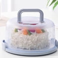 thumbnail image 2 of Clearance Tyidzon Cake Carrier with Lid and Handle Cake Containers Cake Holder for 10 Inch Cake with 2 Handles - Plastic Cover Two Sided Base for Transport Cake Nut Fruit Great Gifts, 2 of 2