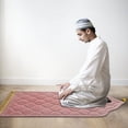 thumbnail image 5 of Portable Foldable Prayer Mat with Embossed Knee Design, Non-Slip Flannel Travel Rug for Home Office Mosque, 5 of 5