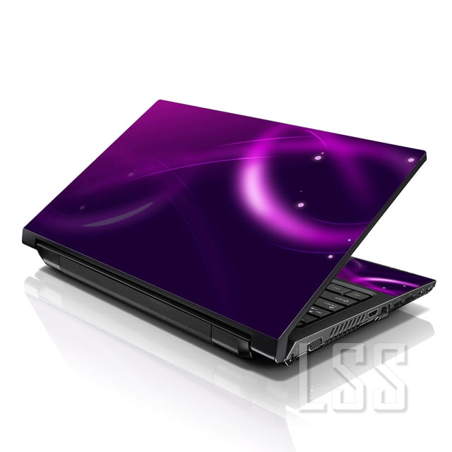 LSS Laptop Skin Sticker Decal Cover Abstract Purple Fits 17" to 19" Laptops