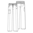 thumbnail image 1 of Cherokee Women's Infinity Low-Rise Straight Leg Drawstring Pant, 1 of 3