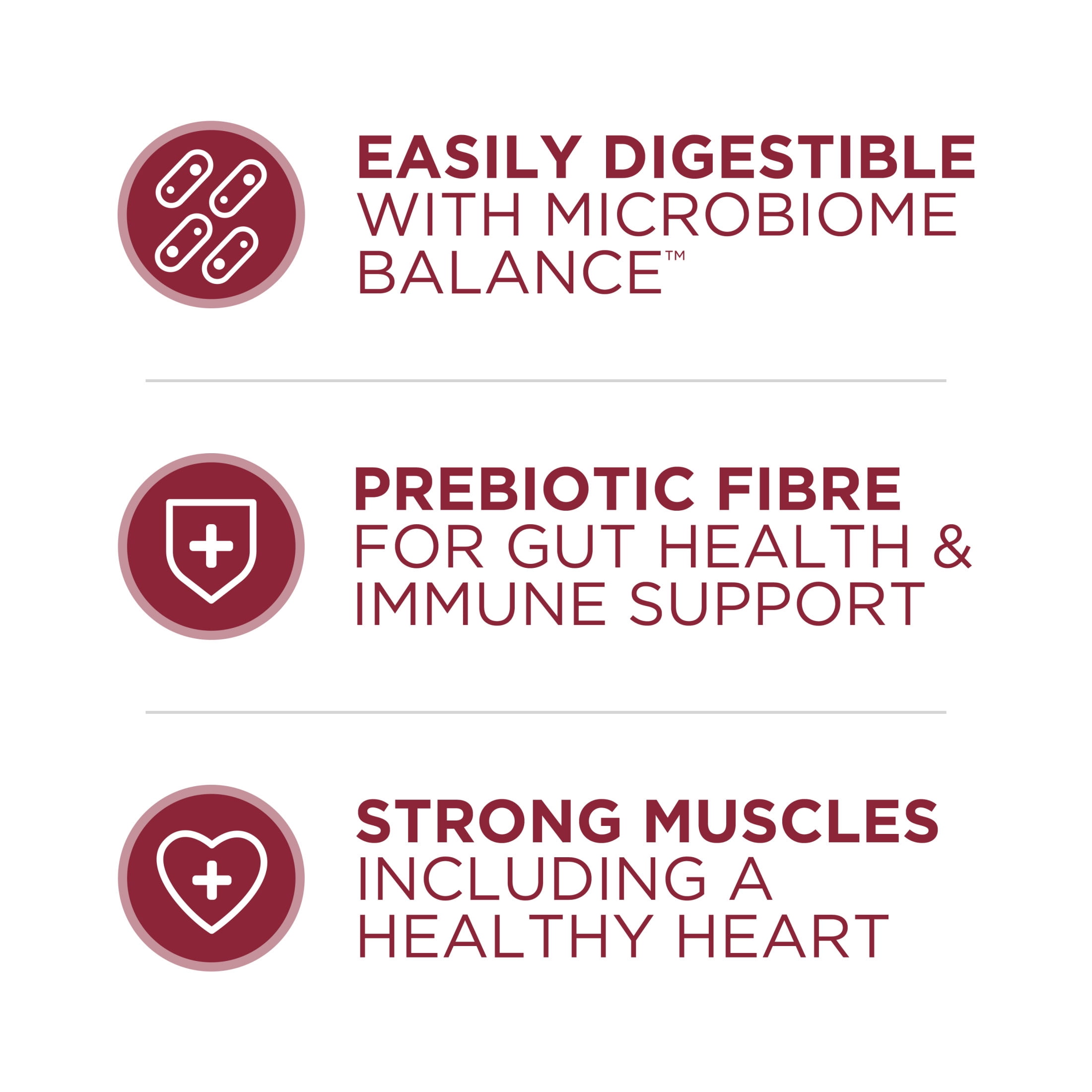 Purina ONE Équilibre du Microbiome Formule au Bœuf & au Riz, Nourriture Sèche pour Chiens 1.72kg