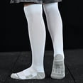 thumbnail image 4 of RXIRUCGD Children's Sports Socks Solid Color Football Socks High Tube Socks Knee High Socks( White, Size:M ), 4 of 4