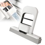 XIPYYKM Self Squeezing Mini Mop, Small Sponge Mop, Wet and Dry Use Cleaning System, Foldable Desktop Mop, One-Hand Squeeze Handle