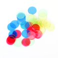 thumbnail image 4 of CUITING 80pcs Transparent Counters Counting Bingo Chips Plastic Markers Bingo Supplies (Red), 4 of 6