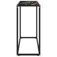 thumbnail image 2 of vidaXL Console Table Black 80x35x75 cm Tempered Glass, 2 of 3
