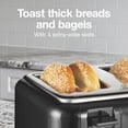 thumbnail image 3 of Proctor Silex 4 Slice Toaster with Extra Wide Slots for Bagels, Cool-Touch Walls, Shade Selector With 7 Browning Levels, Toast Boost, Auto Shut-off and Cancel Button, Bl, 3 of 9