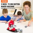 thumbnail image 2 of VEVOR Button Maker Machine, 75 mm (3 inch) Badge Punch Press Kit, Children DIY Gifts Pin Maker, Button Making Supplies with 500pcs Button Parts & Circle Cutter & Magic Book, 2 of 9