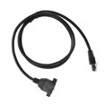 thumbnail image 1 of Peahefy Ethernet Splitter,Ethernet Connector RJ45 Cat6 Cord 1Meter Male To Female LAN Cable With Fixing Base Screw Hole,Ethernet Extender, 1 of 8