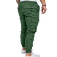thumbnail image 3 of Men Slim Fit Jogger Cargo Pants Casual Outdoor Sweatpants with Pockets, 3 of 3