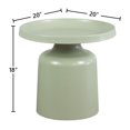 thumbnail image 3 of Klay Minimalist Metal Pedestal Side Table, 20-inch Diameter, 3 of 3