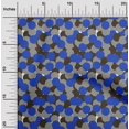thumbnail image 2 of oneOone Viscose Chiffon Medium Blue Fabric Geometric Sewing Craft Projects Fabric Prints By Yard 42 Inch Wide, 2 of 4