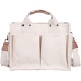 thumbnail image 1 of LinYooLi Canvas Tote Bag for Women Large Capacity Shoulder Bag Aesthetic Purses Handbags with Multiple Pockets, 1 of 5