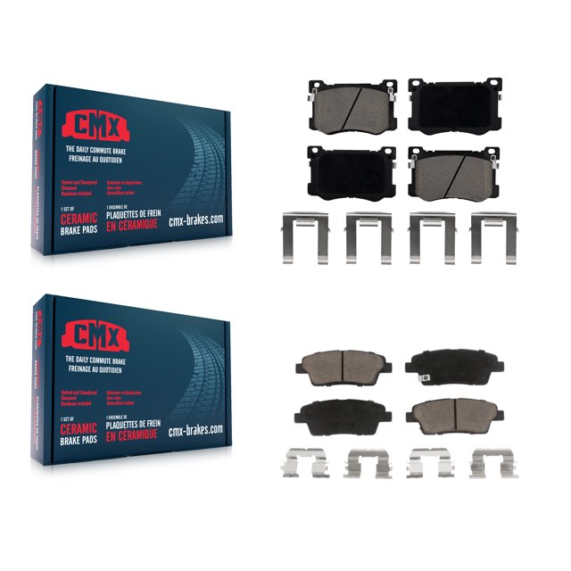 CMX Front Rear Ceramic Brake Pads Kit for Car Hyundai Genesis G80 Kia K900 KCX-100080