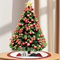 thumbnail image 5 of Pisexur Christmas Tree Skirt ,Many patterns 35.6"Christmas Tree Upholstered Bottom Cover, Suitable For Christmas Tree Decorations, Christmas Family Gathering Christmas Decorations Christmas Gifts, 5 of 5