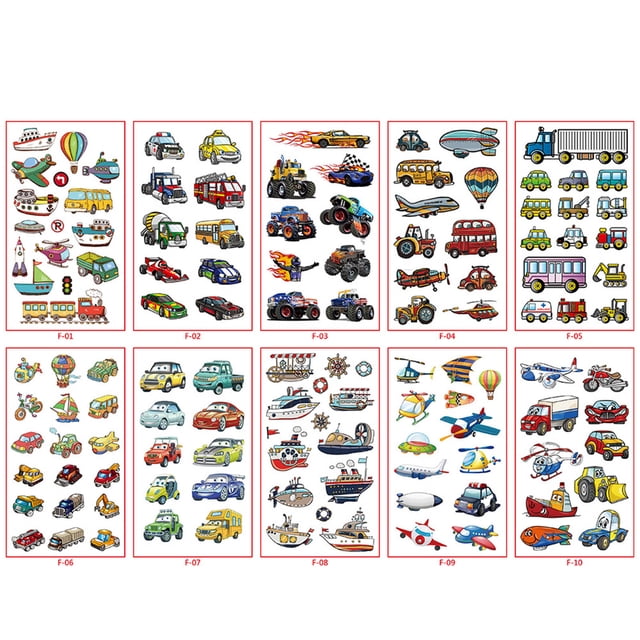 EGNMCR Kids Sticker Set Cute Watch Dinosaur Face Sticker Tattoo stickers Birthday Gifts for Kids
