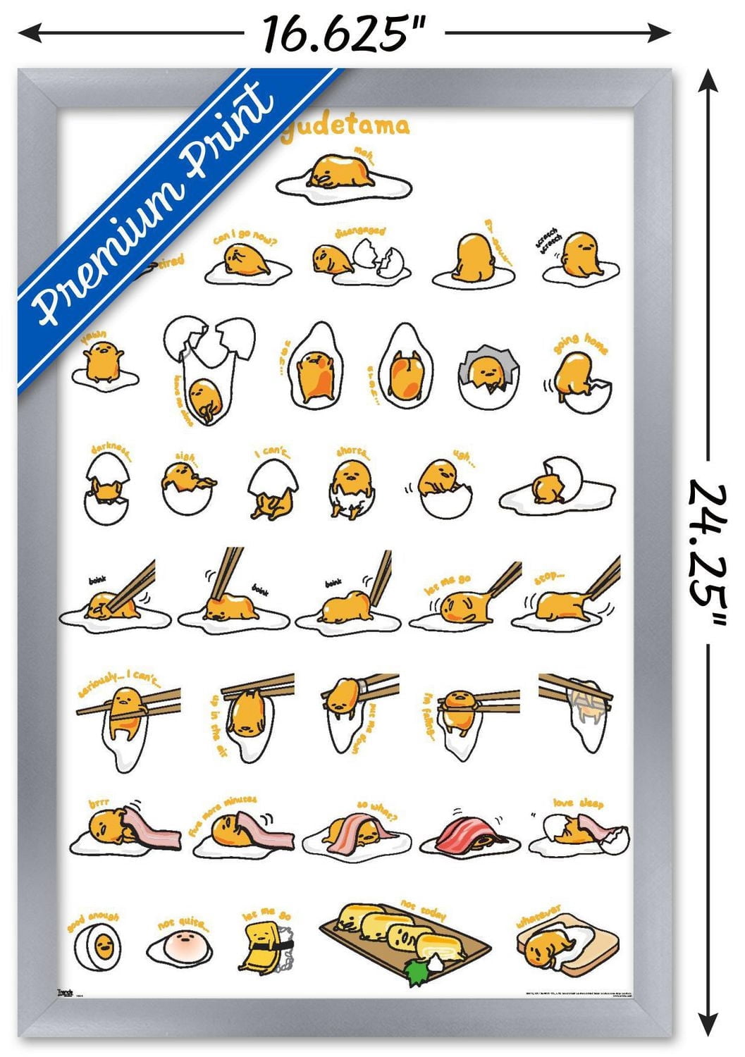 Gudetama - Grid Wall Poster
