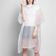 thumbnail image 3 of Heavy Duty Reusable Emergency Rain Poncho For Adults With Adjustable Drawstring Hood Durable, 3 of 6