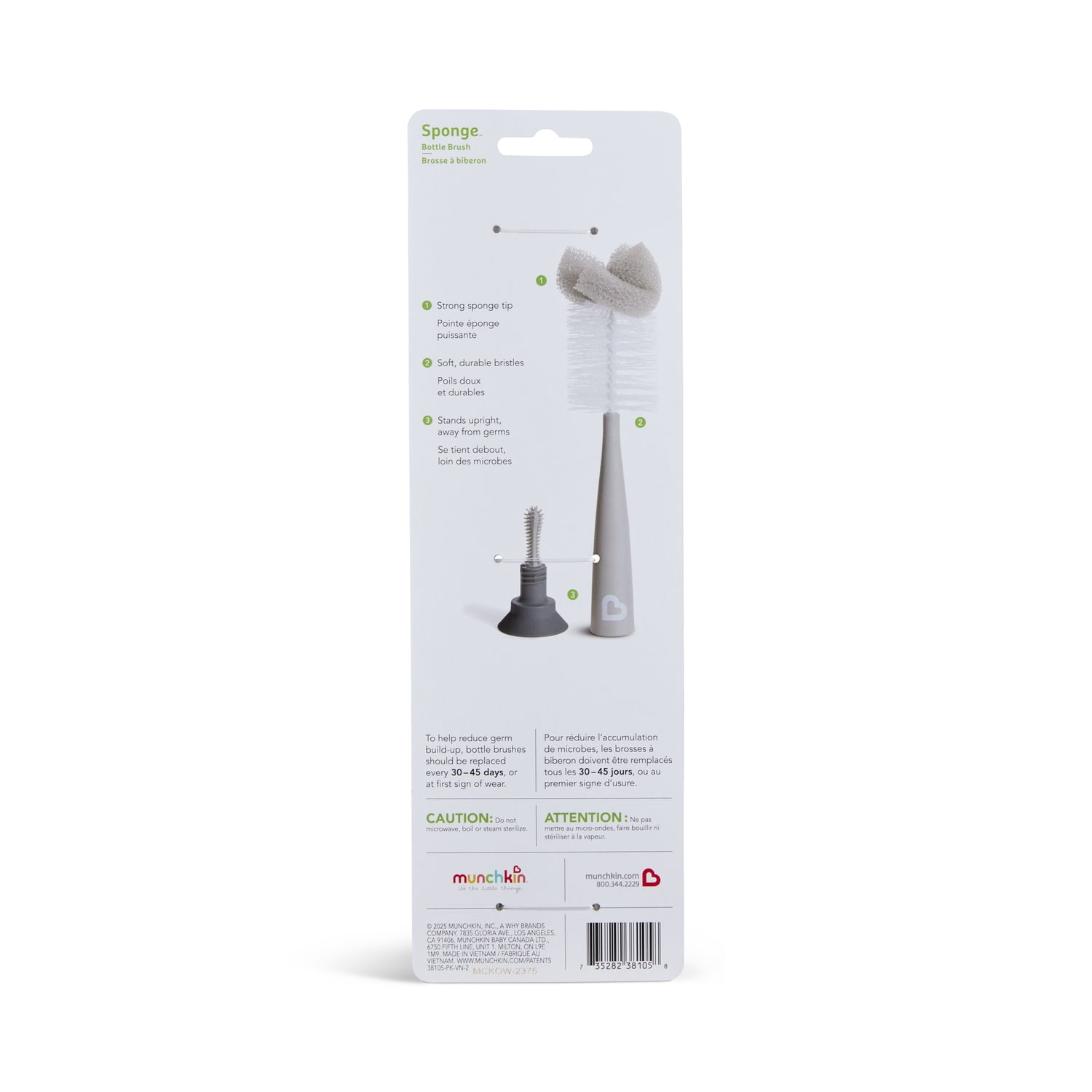 Brosse éponge moderne pour biberons