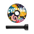 thumbnail image 3 of Headset Stem Top Cap Bike Headset Top Cap, Novelty Components Part Sturdy Portable Front Fork Stem Top Cap for Cycling Accessories Road Bikes Colorful, 3 of 10