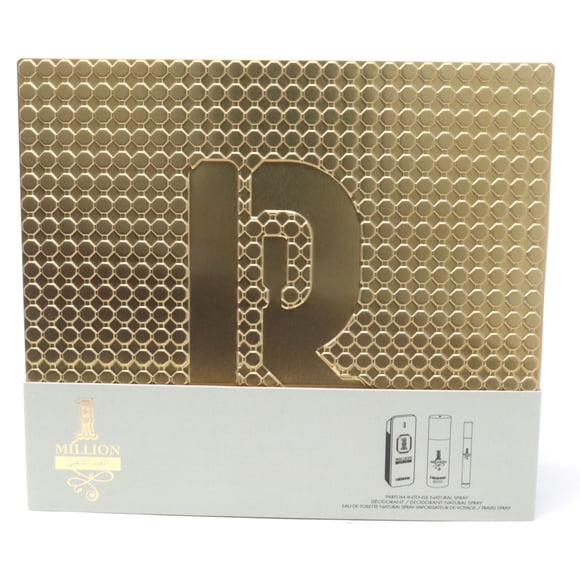 Paco Rabanne 1 Million Golden Oud 3pc Gift Set For Men 100ml P +150ml D +10ml T