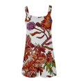 thumbnail image 4 of Pisexur Combinaison Décontractée Plus de Taille Womens Summer Floral Sans Manches Ample Réglable Bretelles Spaghetti Shorts Extensibles d'Une Seule Pièce avec Poches S-3XL, 4 of 5