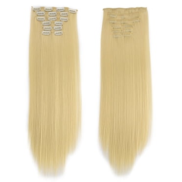 RKSTN Wigs Human Hair Fashion Hair Long Clip In Hair Extensions Full Straight Wig Glueless Wigs