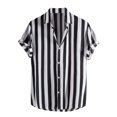 thumbnail image 1 of Birdeem Chemises pour Hommes Hommes Décontracté Mode Imprimé Col Rabattu Manches Longues Chemise Respirante Blouse Hauts Manches Courtes Col Rabattu Blouse Chemise, 1 of 9