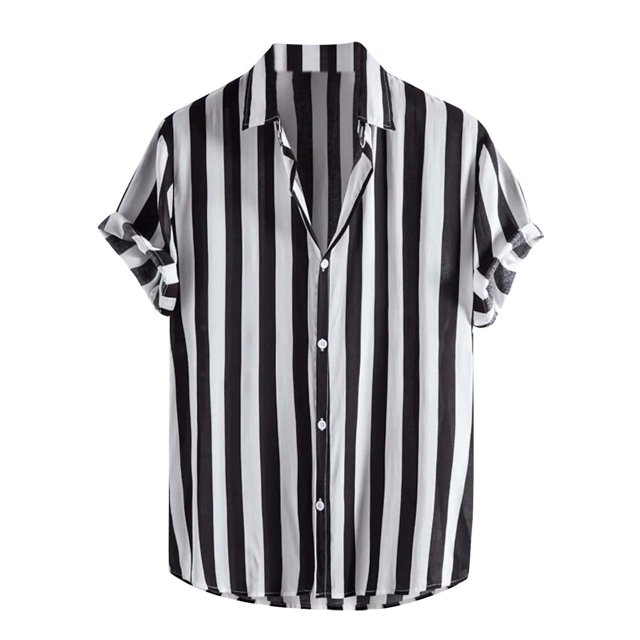 Birdeem Chemises pour Hommes Hommes Décontracté Mode Imprimé Col Rabattu Manches Longues Chemise Respirante Blouse Hauts Manches Courtes Col Rabattu Blouse Chemise