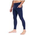 thumbnail image 3 of Sentmoon Mens Compression Pants Men's Compression Pants Men Solid Color Pocket High-Elastic Yoga Pants Control Breathable Warm Running Cycling Sports Fitness Pants, 3 of 6