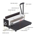 thumbnail image 4 of Manual Spiral Binding Machine Metal 34 Hole Punching Square 4X4mm Photo Album A4 Paper Binding Punching Machine TD-1500B34 ,Pinpoint Punching, 4 of 5