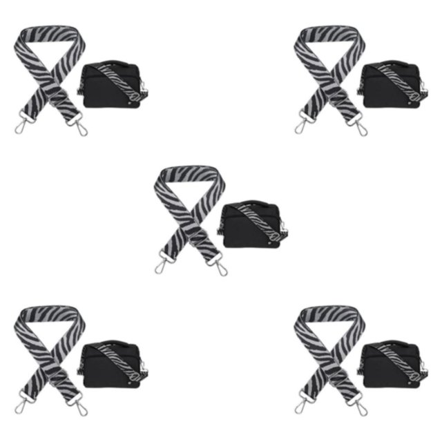Maytalsory Adjustable Crossbody Strap Scratch-proof And Tear-resistant Strap Replacement Purse Strap Handbag Grey 5Set